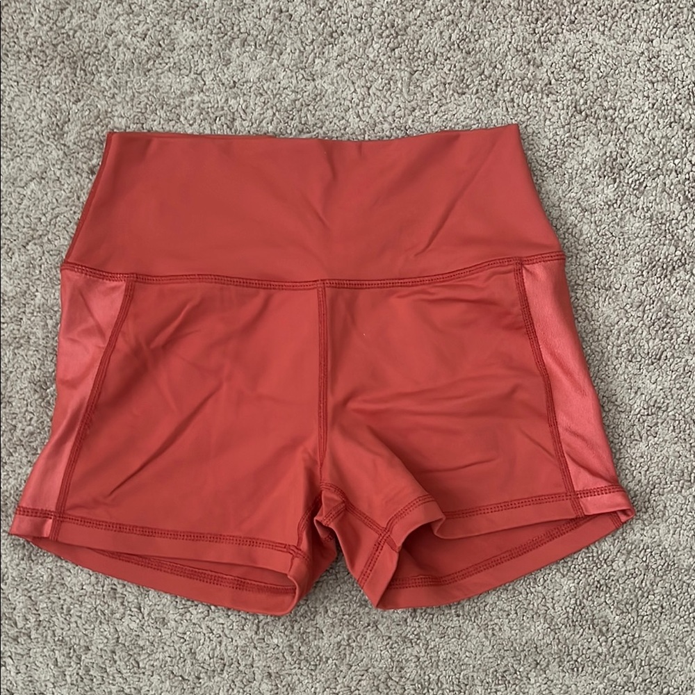 Red Athletic Shorts for Active Performance